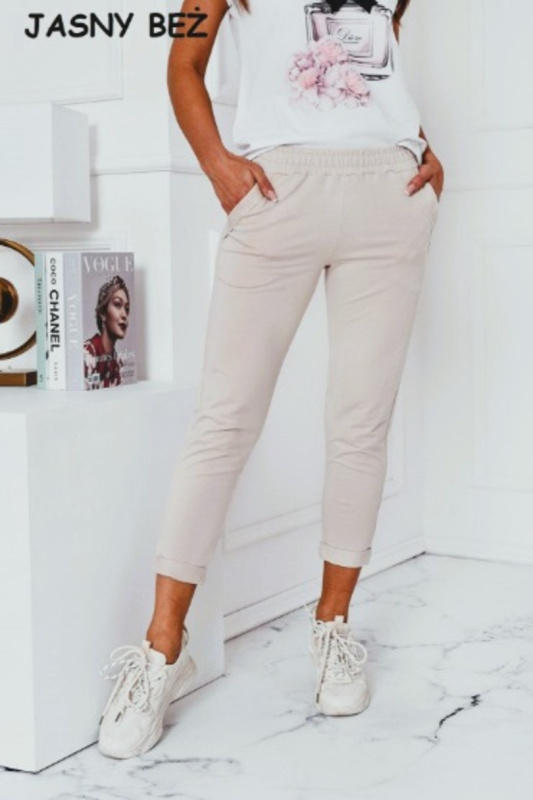Dámské kalhoty LENA světle béžová M