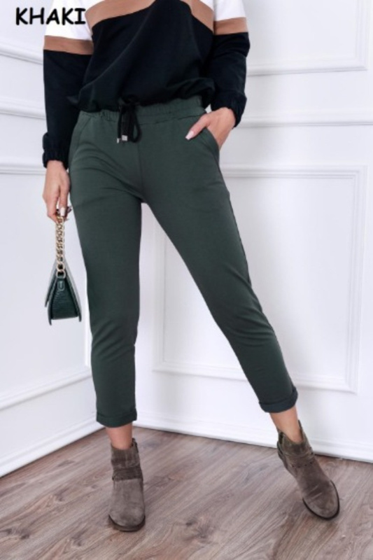 Dámské kalhoty LENA KHAKI S