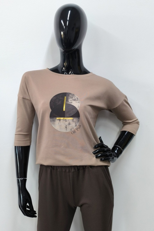 COLLEGE BLOUSE CAPPUCCINO 46