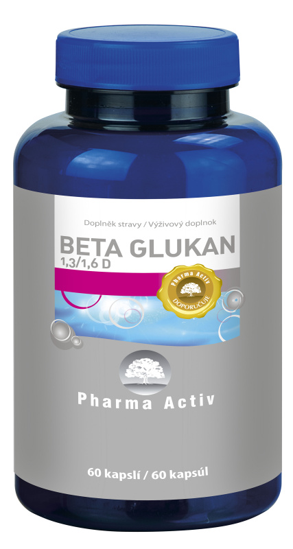 PHARMA ACTIV Beta glukan 1,3/1,6 D čistý extrakt 60 kapslí