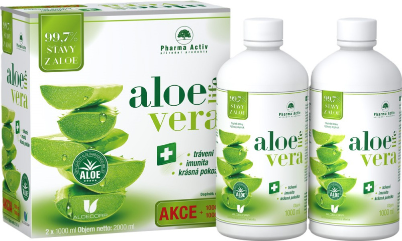 PHARMA ACTIV Aloe Live 1000 ml 1+1 ZDARMA