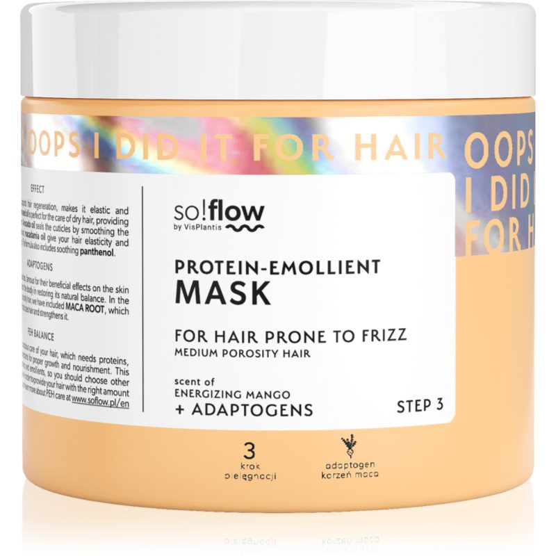 so!flow Medium Porosity maska na vlasy proti krepatění 400 ml