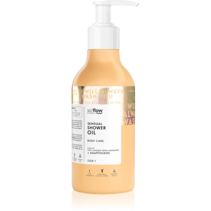 so!flow Sensual sprchový olej pro suchou pokožku Orange with Cardamom 400 ml