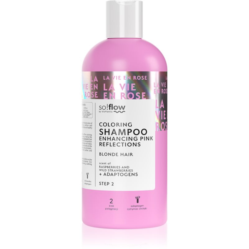 so!flow Toning Shampoo tónovací šampon pro blond vlasy odstín Pink 300 ml