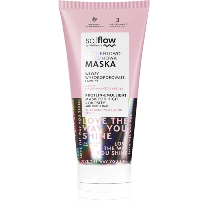 so!flow High Porosity Hair Protein-Emollient Mask posilující maska pro lámavé a namáhané vlasy 200 ml