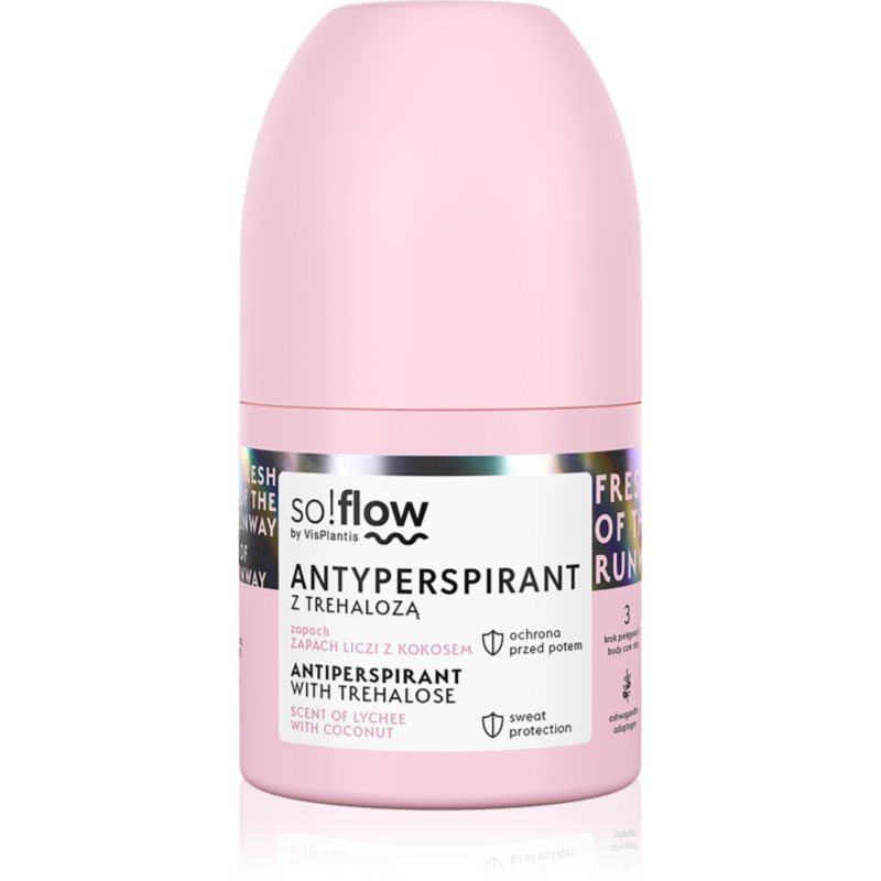 so!flow Antiperspirant antiperspirant roll-on pro ženy Scent of Lychee with Coconut 50 ml