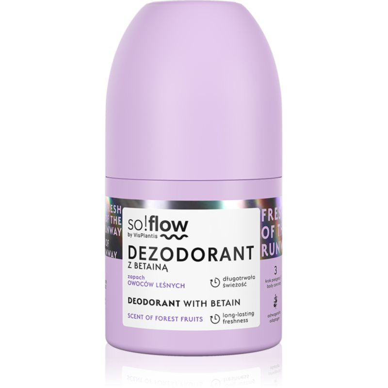 so!flow Deodorant deodorant roll-on pro ženy Betain Scent Of Forest Fruits 50 ml