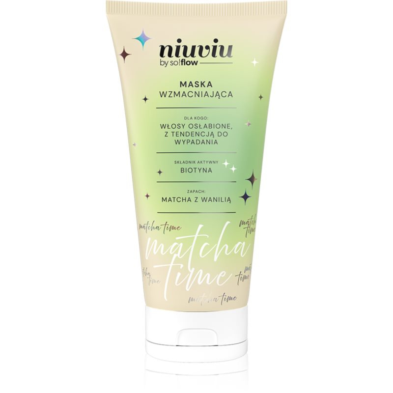 so!flow Matcha Time Strengthening Hair Mask intenzivně vyživující maska pro poškozené a křehké vlasy 200 ml