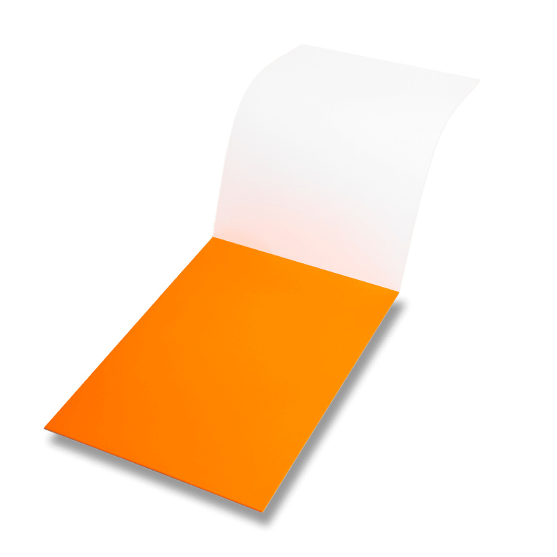 Symbionotes  - elektrostatická popisovatelná fólie - 500 × 700 mm, 25 ks, oranžová
