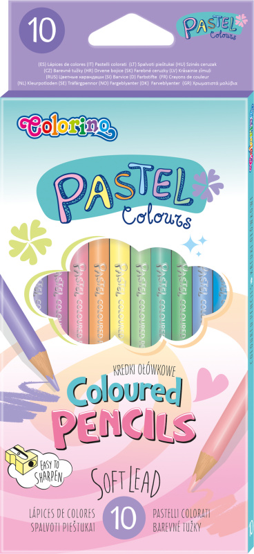 Pastelky Colorino - pastelové, 10 barev (kulaté)