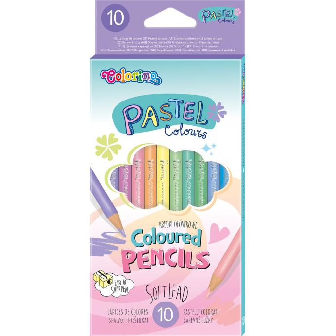 Pastelky Colorino - pastelové, 10 barev (kulaté)