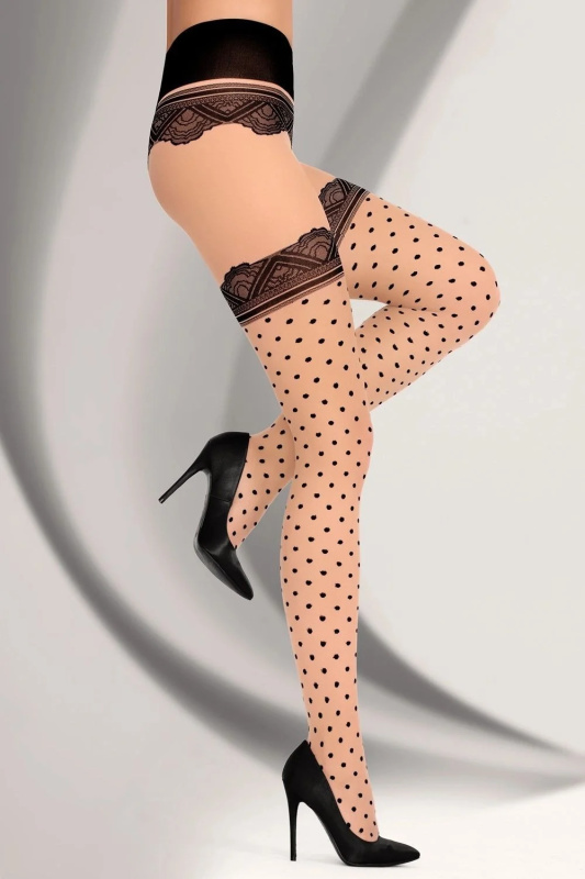 Dámské punčocháče Manimona 20 DEN poudre - LivCo CORSETTI FASHION pudrová 2