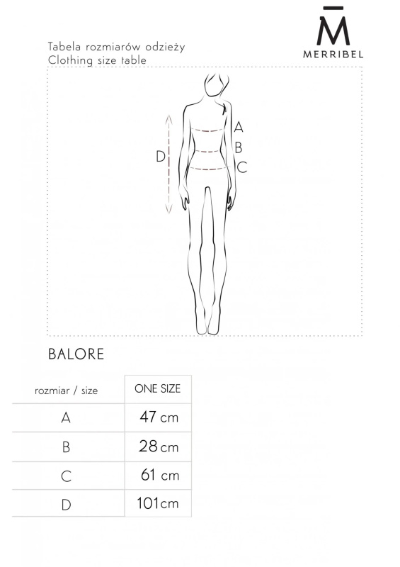 Modré šaty Balore - Merribel jedna velikost