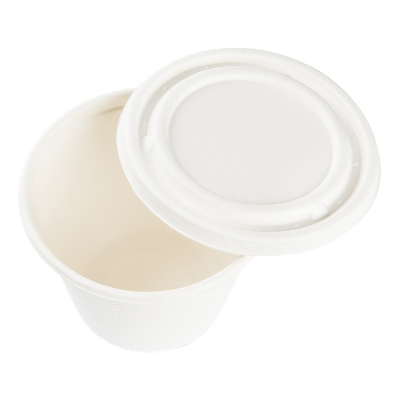 EcoPack Miska EKO z cukrové třtiny 470 ml kulatá bílá/béžová bal/50 ks Balení: 50