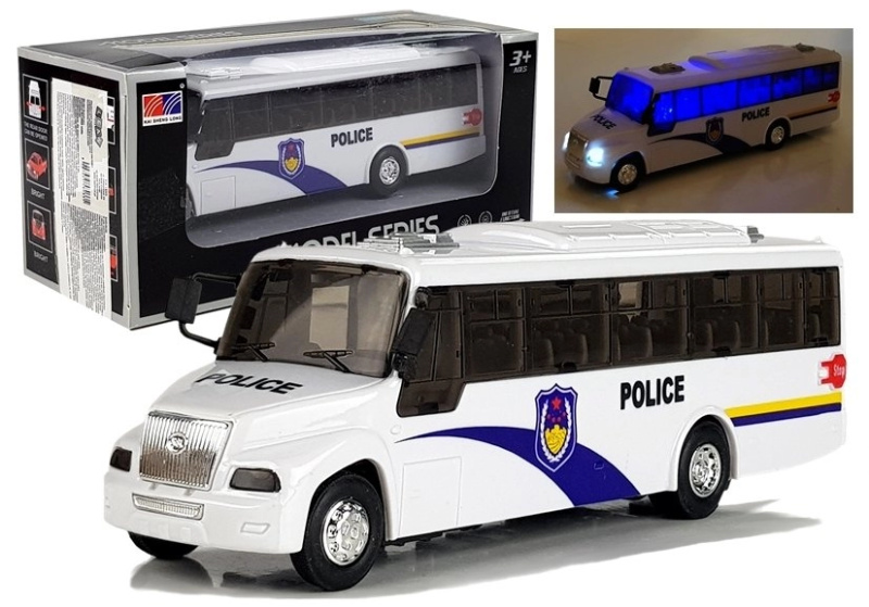 Model policejního autobusu Světla bílá