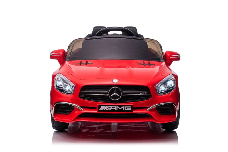 LEAN CARS Dětské elektrické autíčko Mercedes SL65 S Červený lakovaný LCD