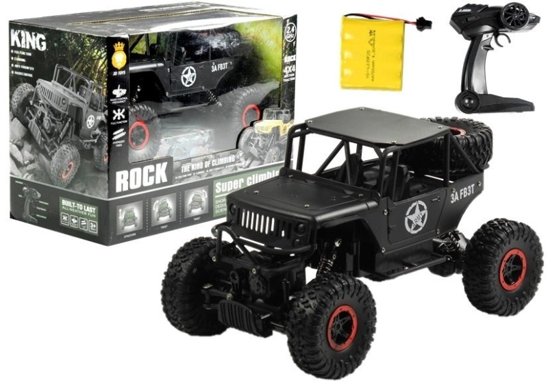 Auto na dálkové ovládání Jeep černé