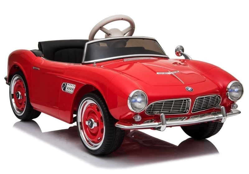 LEAN CARS Dětské elektrické autíčko BMW Retro Červeně lakované
