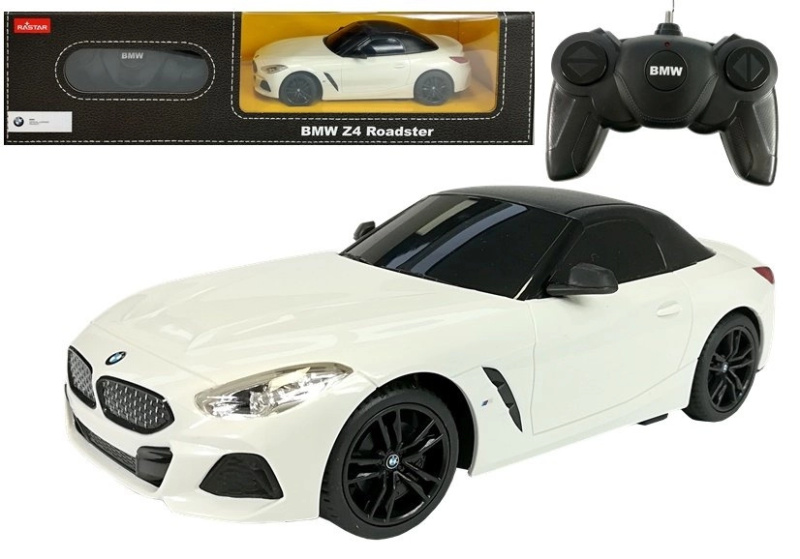 Auto na dálkové ovládání BMW Z4 Roadster Rastar 1:24 Bílé