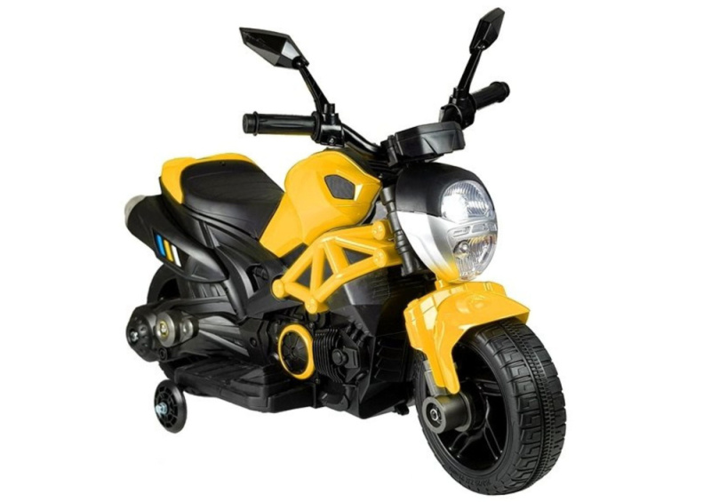 GTM1188 Dobíjecí motocykl žlutý