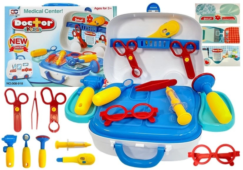 Lean Toys Lékárnička v kufříku na kolečkách