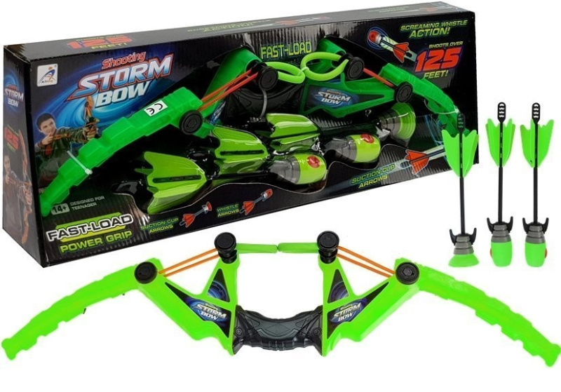 Majlo Toys Storm Bow dětský luk Blaze se 3 šípy zelený
