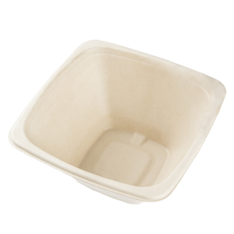 EcoPack Miska EKO z cukrové třtiny 1240 ml hranatá béžová bal/50 ks Balení: 50