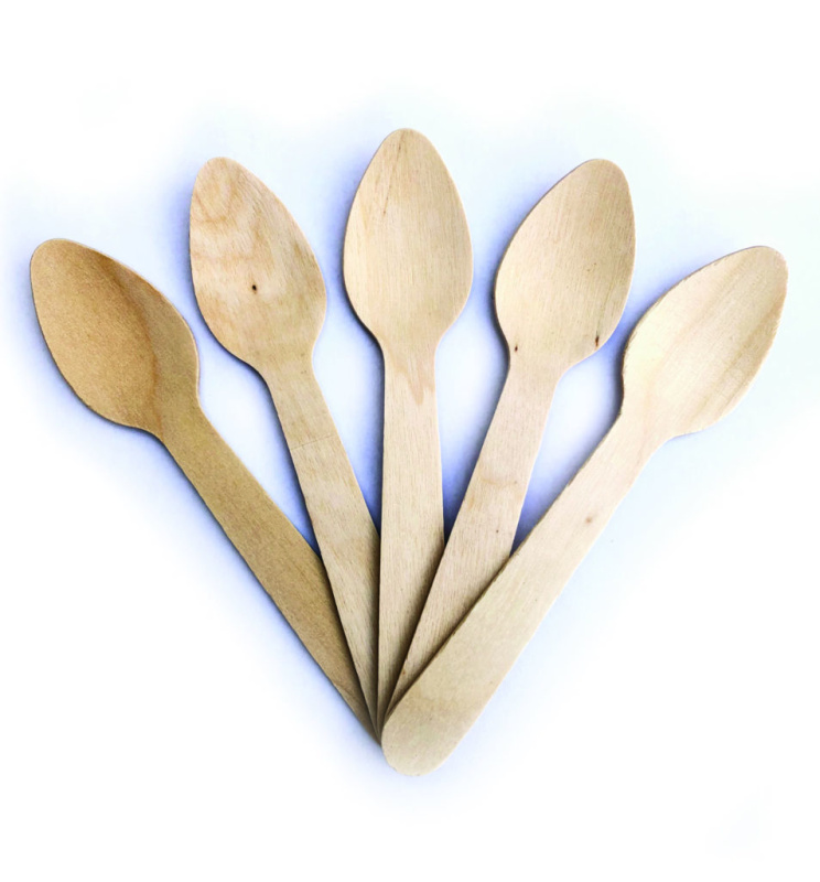We-Straw Dřevěné lžičky, 10cm – 100ks