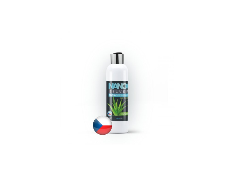 Nanolab HUSTÁ dezinfekce na ruce NANO+ Silver 100 ml