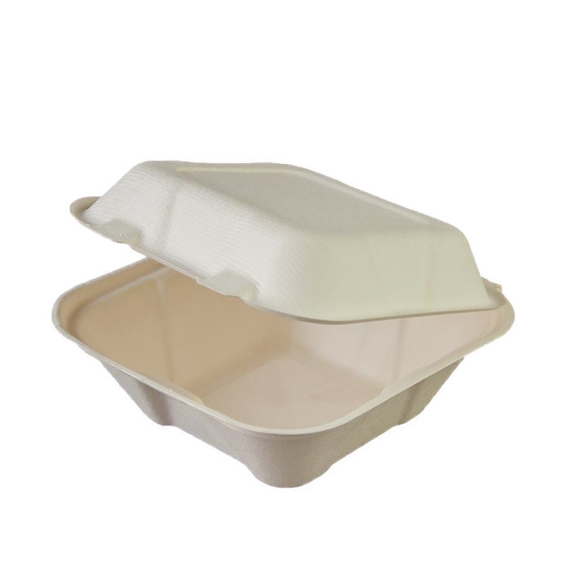 EcoRevolution Obaly Box na hamburger 178x178x95 mm cukrová třtina 50 ks