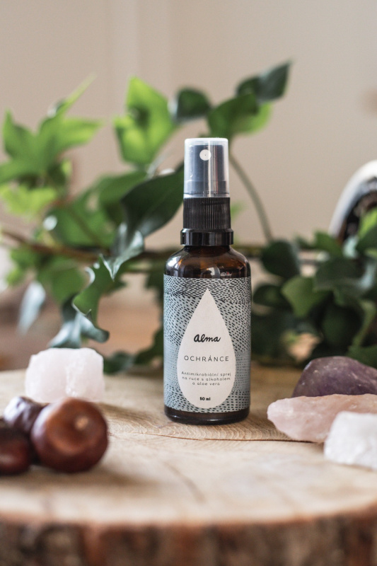 Alma “Ochránce” čistící sprej na ruce s atimikrobiálními účinky, 50ml