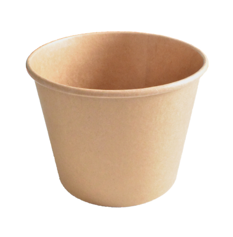EcoRevolution Obaly Papírová miska EKO na polévku / salát 140x105x100 mm 900 ml kraft bal/50 ks