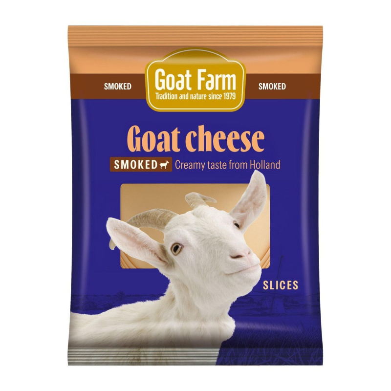 Goat Farm Uzený tavený sýr z kozího mléka, plátky