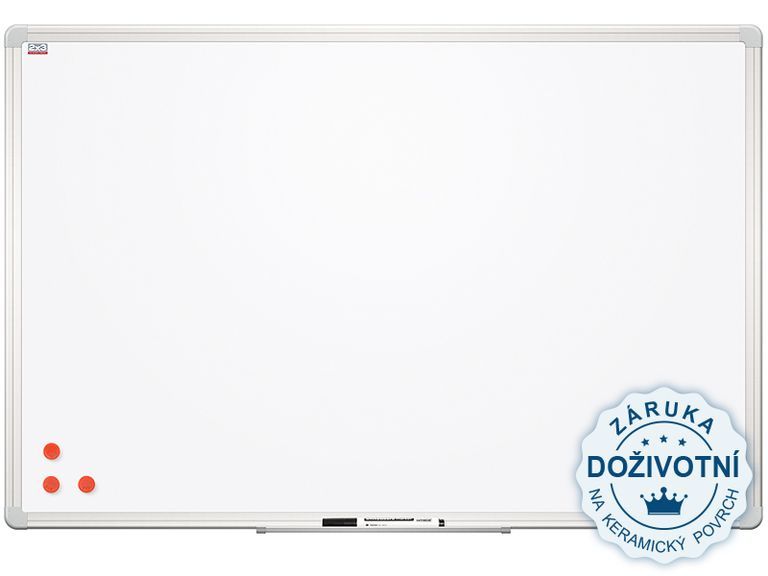 Tabule bílá magnetická s keramickým povrchem 120 × 240 cm
