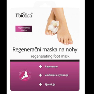 L’biotica Masks regenerační maska na chodidla ve formě ponožek 32 ml