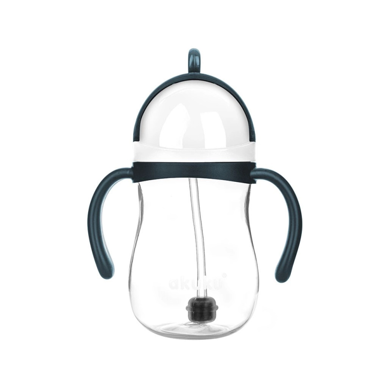 Kouzelná láhev s brčkem a závažím 280 ml bílá