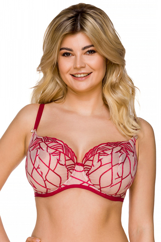 Podprsenka Lupoline 2201 Barva: Červená, Velikost: 65H