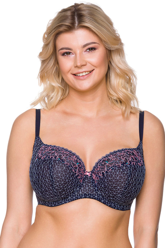 Podprsenka Lupoline 2277 Barva: Modrá - tmavě, Velikost: 65L