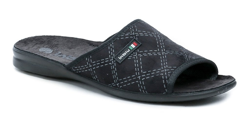 Inblu 155M002 černé pánské papuče EUR 43