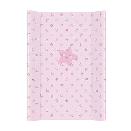 Ceba Baby Přebalovací podložka tvrdá 70 cm - Hvězdy růžová