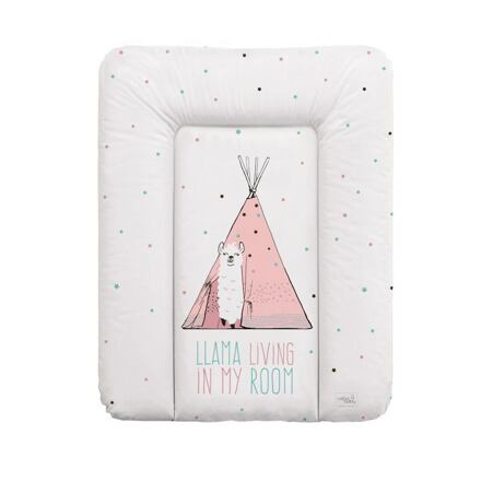 CEBA Podložka přebalovací na komodu měkká 70 x 50 cm Lolly Polly Lama Ceba