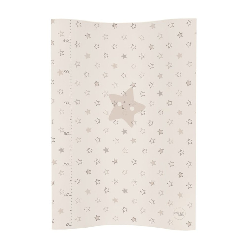 CEBA Podložka přebalovací 2-hranná měkká COSY (50x70) Dream puntíky bílá - CEBA Podložka přebalovací 2-hranná měkká COSY (50x70) Hvězdy béžová
