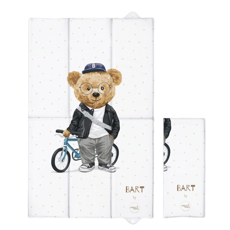 CEBA Podložka přebalovací cestovní (80x50) Fluffy Puffy Bart - CEBA Podložka přebalovací cestovní (80x50) Fluffy Puffy Bart