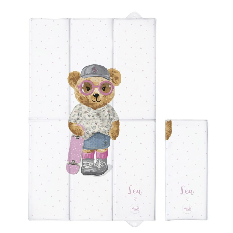 CEBA Podložka přebalovací cestovní (80x50) Fluffy Puffy Bart - CEBA Podložka přebalovací cestovní (80x50) Fluffy Puffy Lea