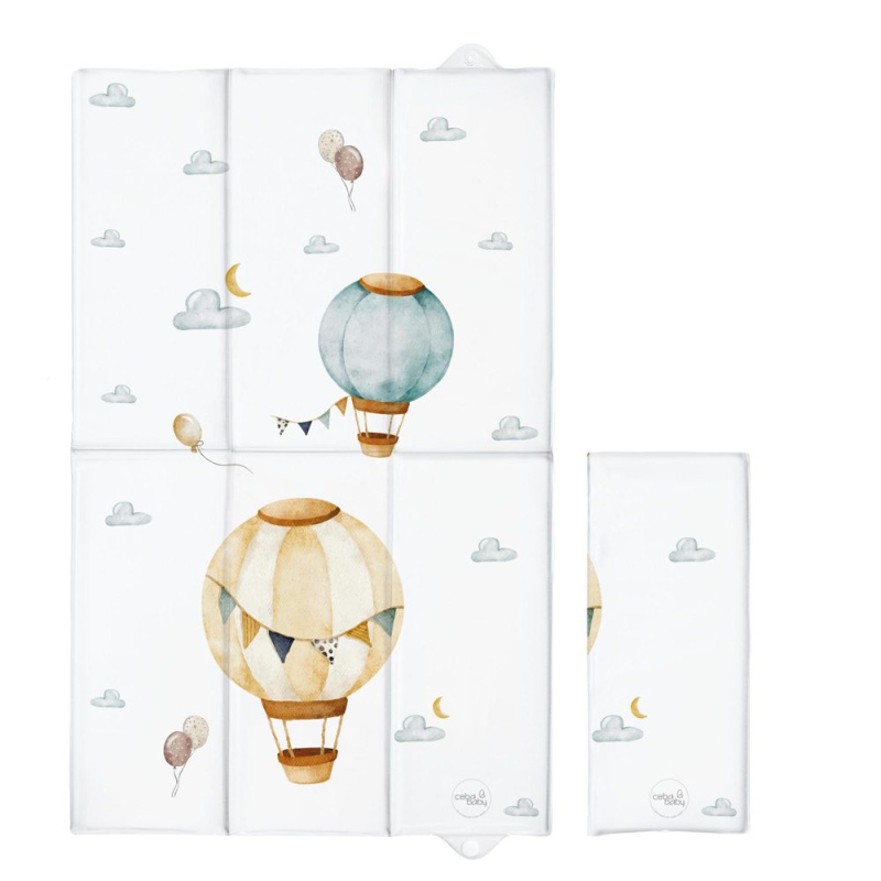 CEBA Podložka přebalovací cestovní (80x50) Basic Balloons - CEBA Podložka přebalovací cestovní (80x50) Basic Balloons