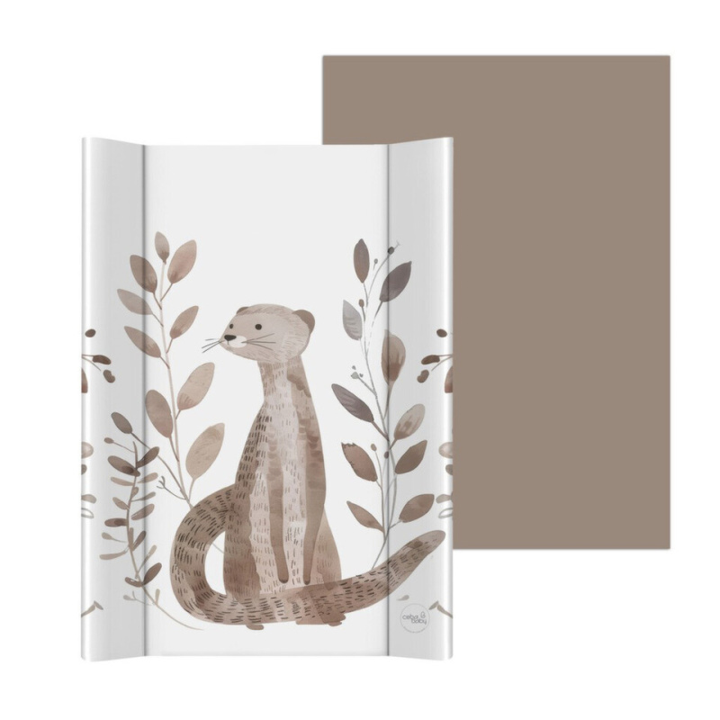 CEBA Podložka přebalovací 2-hranná s pevnou deskou (50x70) Basic Red Fox - CEBA Podložka přebalovací 2-hranná s pevnou deskou (50x70) Basic Clever Otter
