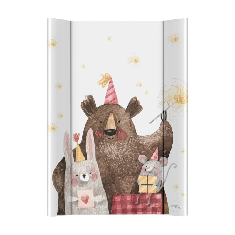 CEBA BABY Podložka přebalovací 2-hranná s pevnou deskou (50x70) Basic Celebration - CEBA BABY Podložka přebalovací 2-hranná s pevnou deskou (50x70) Basic Celebration