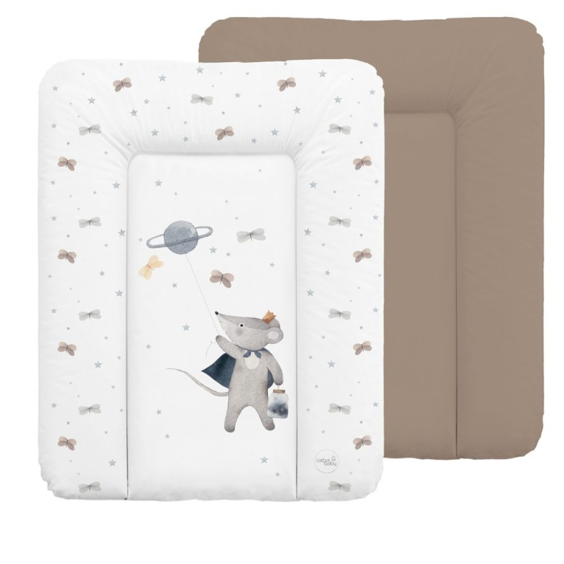 CEBA BABY Podložka přebalovací měkká malá (50x70) Basic Cosmic Mouse - CEBA BABY Podložka přebalovací měkká malá (50x70) Basic Cosmic Mouse