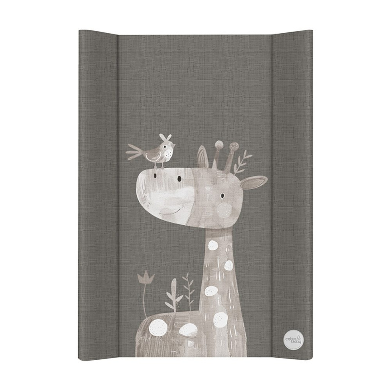 Ceba Baby měkká profilovaná přebalovací podložka na komodu 50 × 70 cm basic friendly giraffe