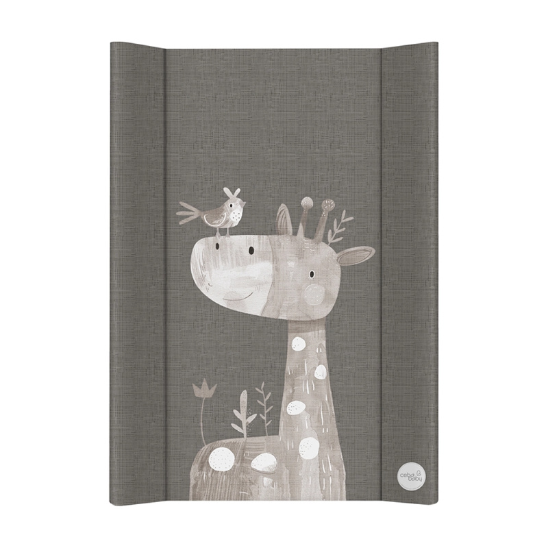 Ceba Baby měkká profilovaná přebalovací podložka na komodu 50 × 70 cm basic friendly giraffe